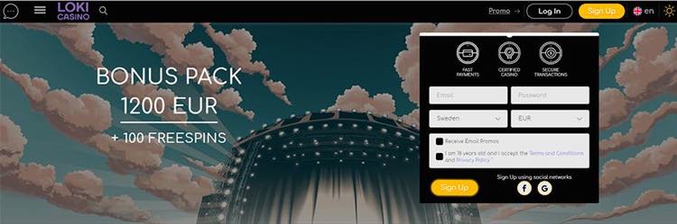 Loki-Casino-homepage.
