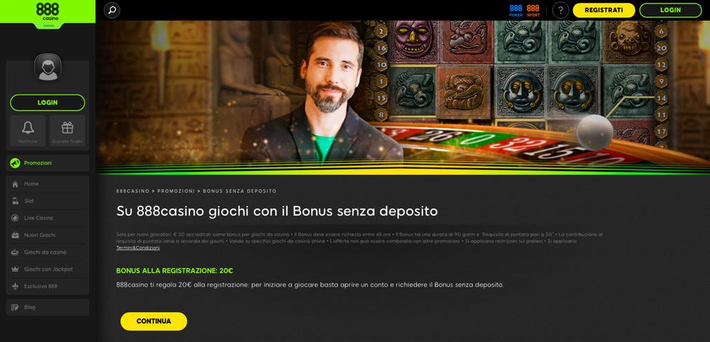 888 Casinò casino - bonus